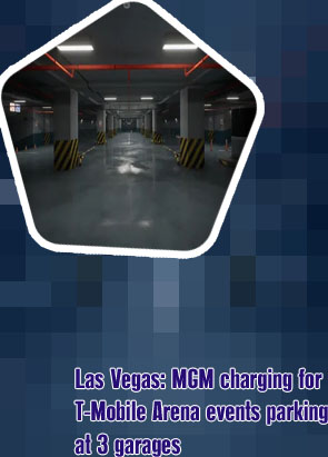Aria event parking garage